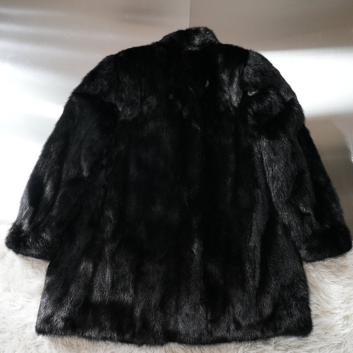 Dark Mink Fur Coat MG Sable - Genuine Vintage Fur From Japan