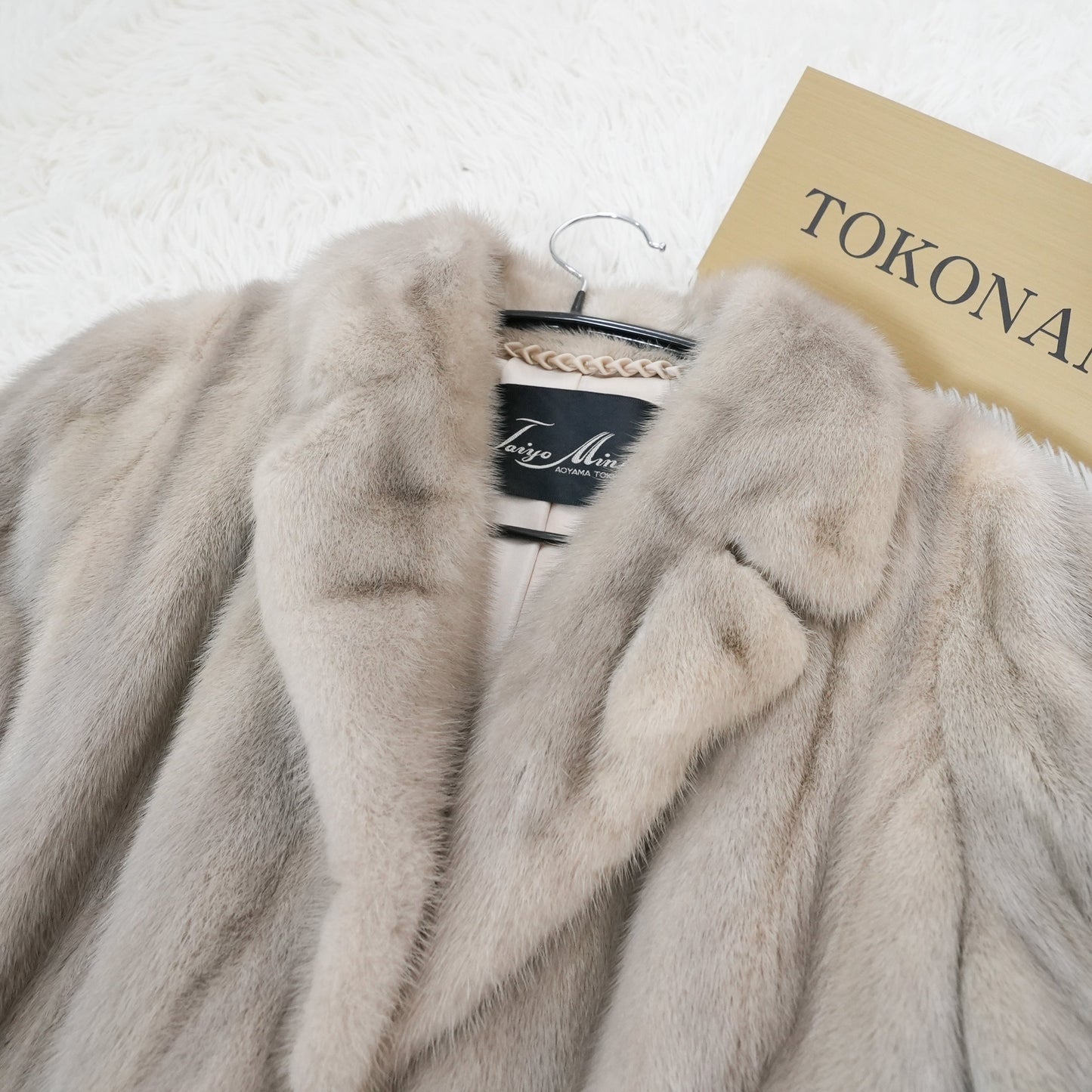 Sapphire Mink Long Coat Genuine Vintage Fur Japan