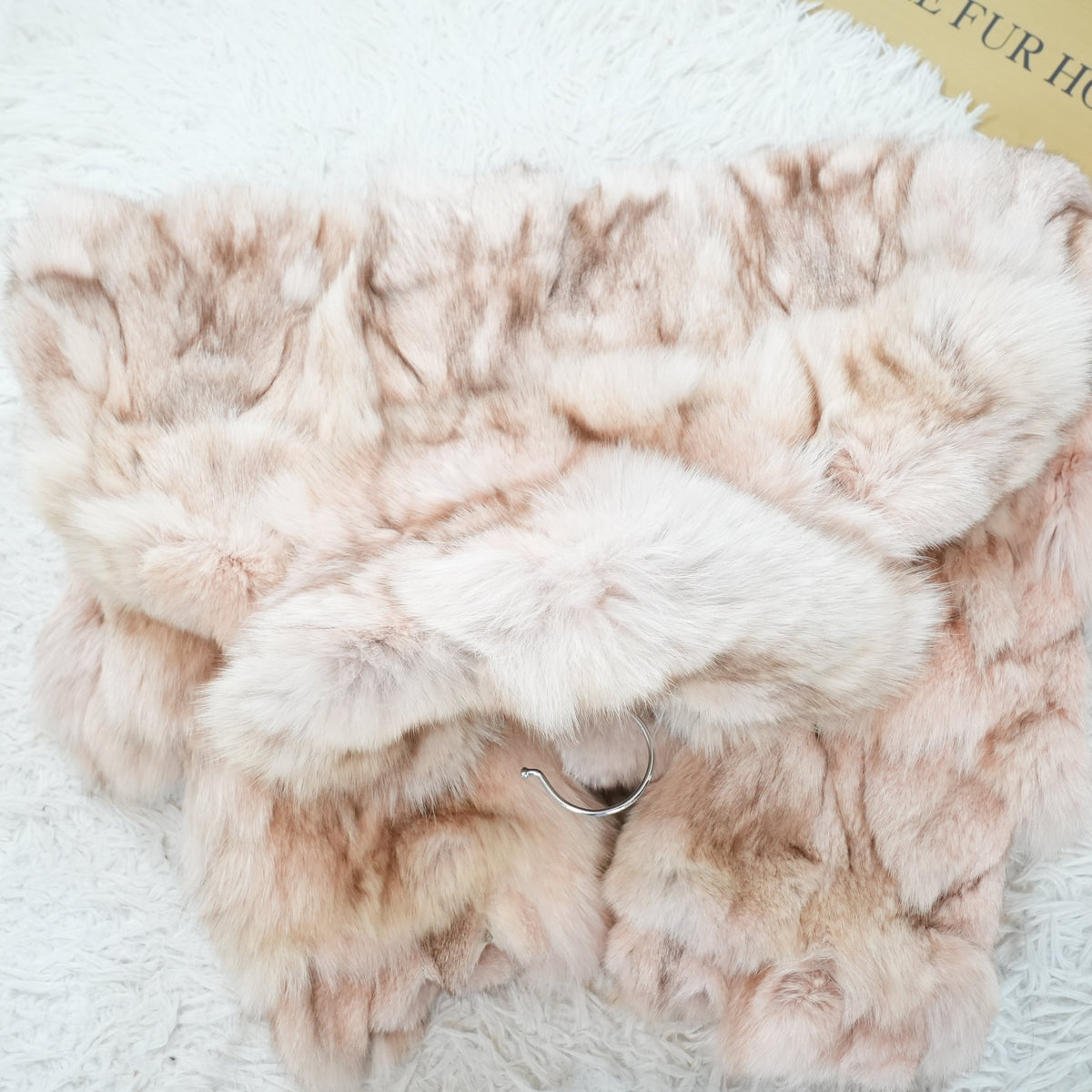 Pink Dyed Fox Fur Jacket - Genuine Vintage Fur From Japan