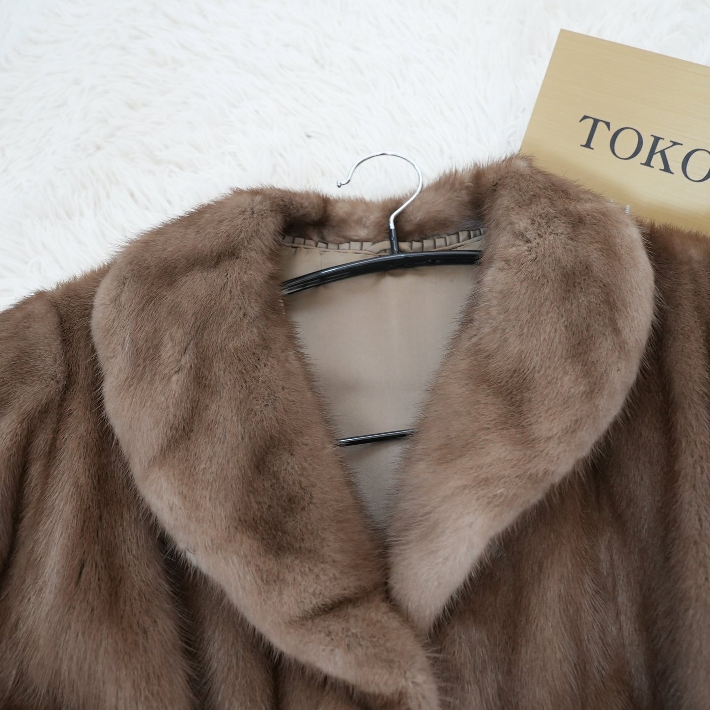 Pastel Mink Coat Genuine Vintage Fur Japan