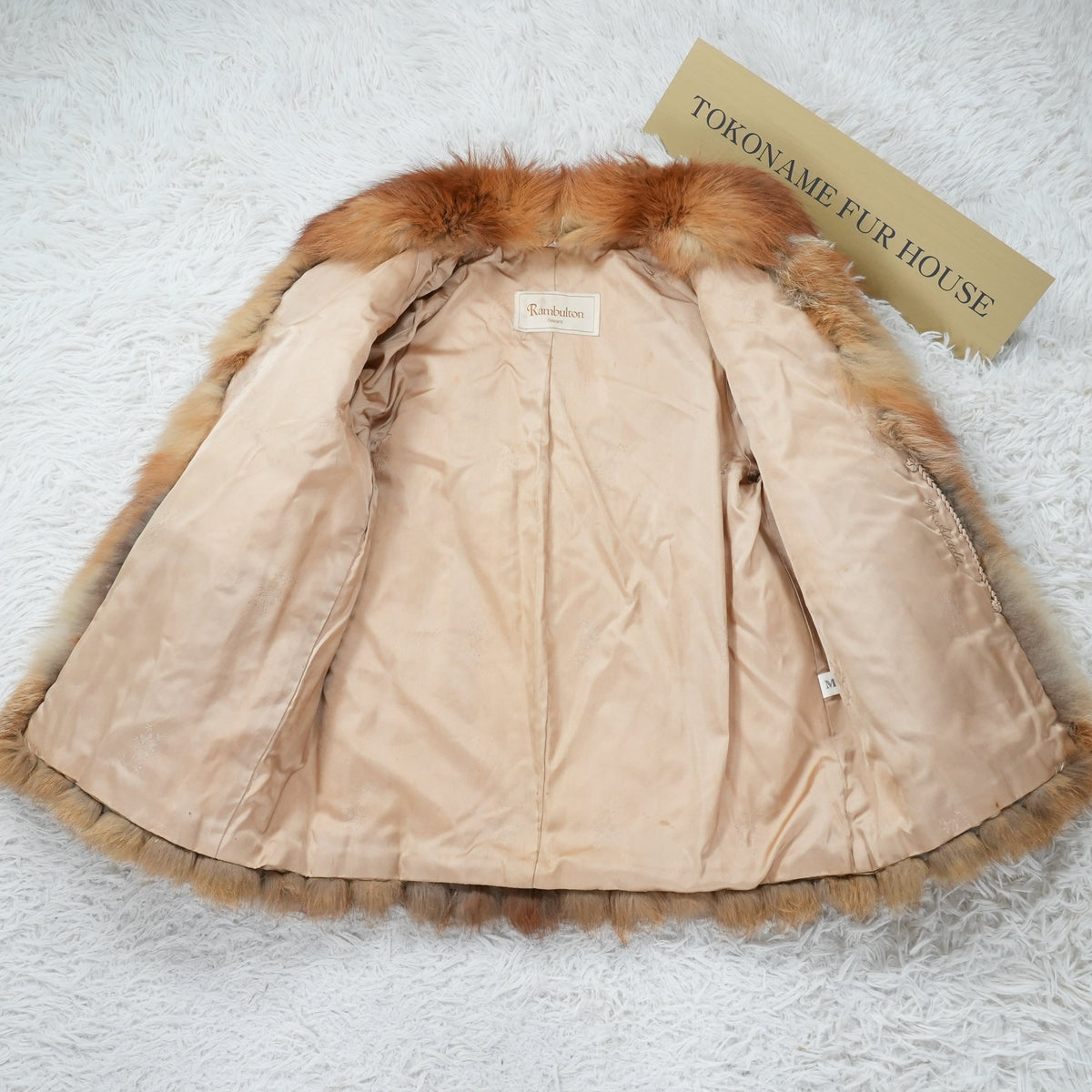 Red Fox Coat Rambulton - Genuine Vintage Fur From Japan