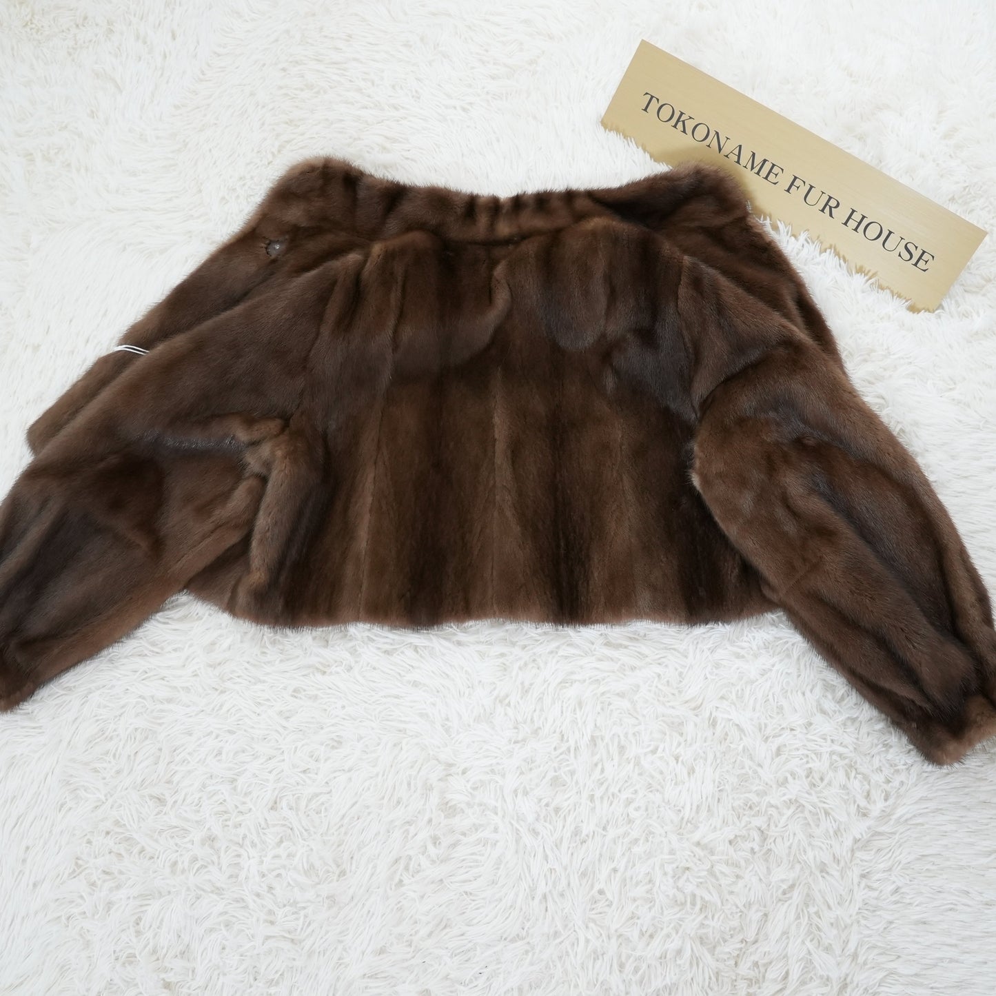 Demi Buff Mink Jacket Cropped Length - SAGA MINK Genuine Vintage Fur Japan