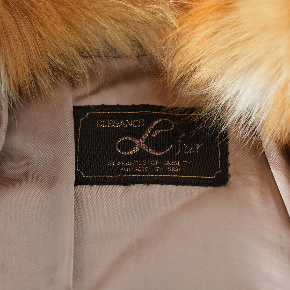Red Fox Fur Long Coat L fur - Genuine Vintage Fur From Japan