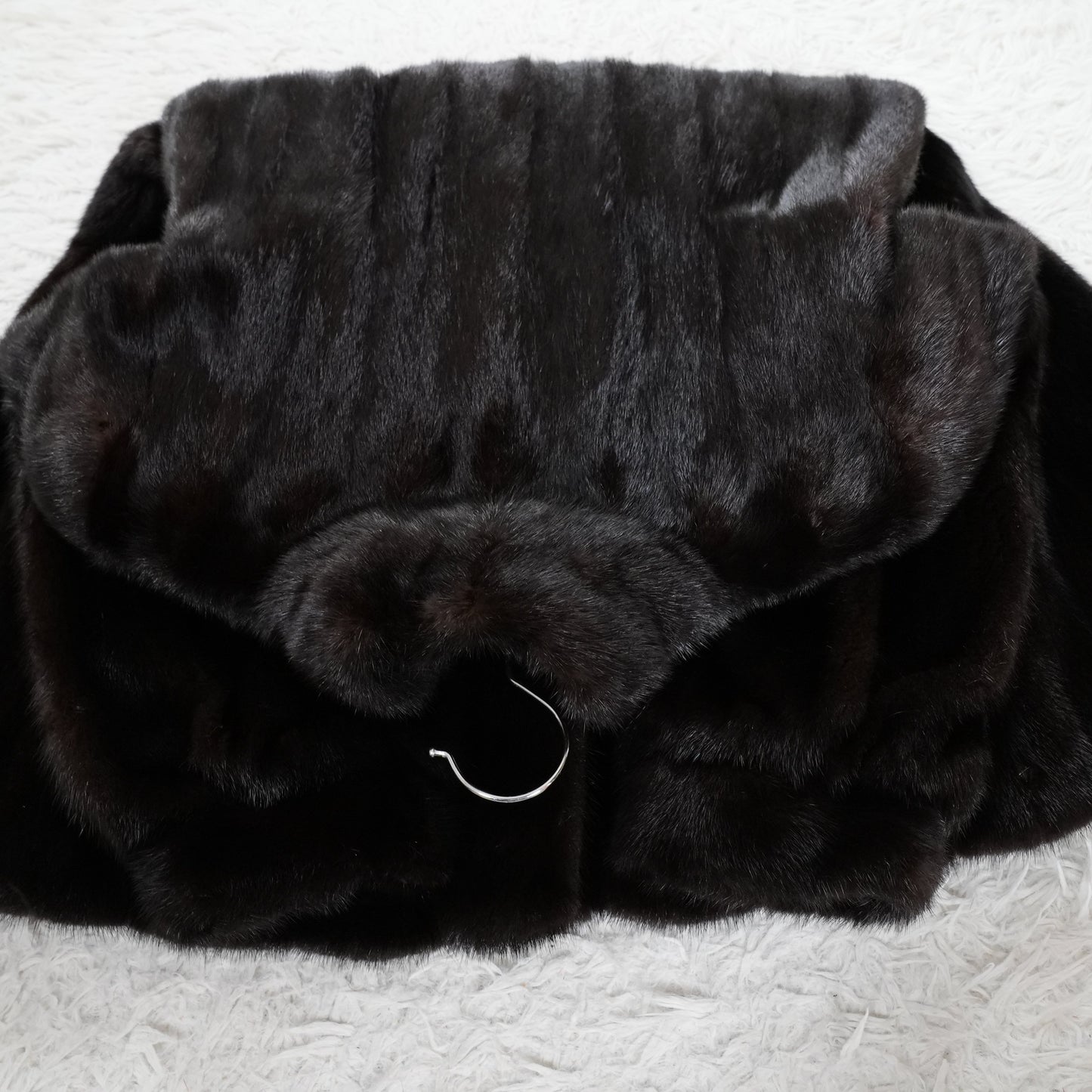Dark Mink Fur Coat Flare Hem - Genuine Vintage Fur From Japan