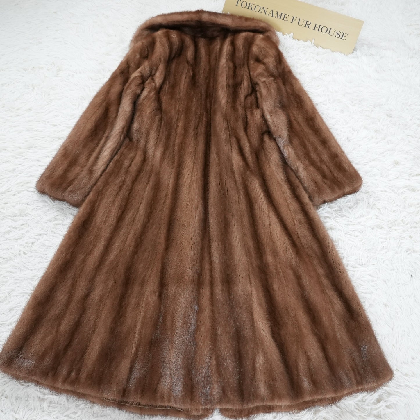 Demi Buff Mink Long Coat EMBA - Genuine Vintage Fur From Japan