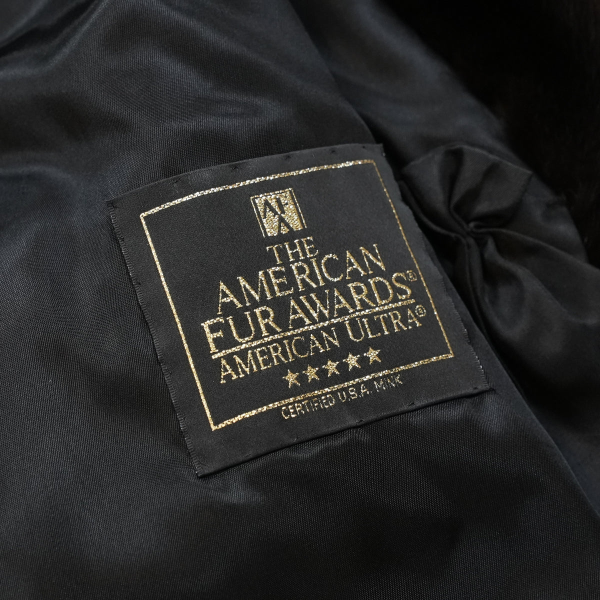 AMERICAN FUR AWARDS 5stars Mink Coat Soft Leather - Genuine Vintage Fur From Japan