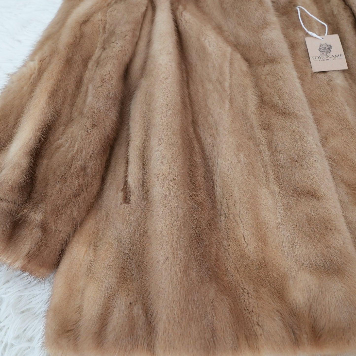 Demi Buff Mink Jacket Genuine Vintage Fur Japan