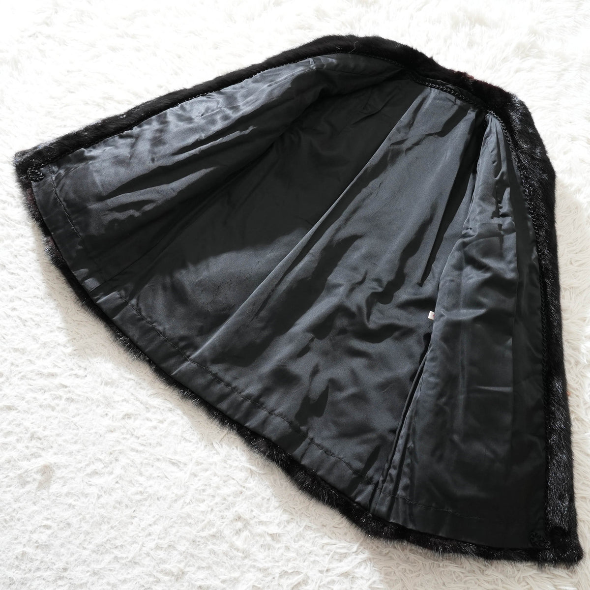 Dark Mink Fur Coat - Genuine Vintage Fur From Japan