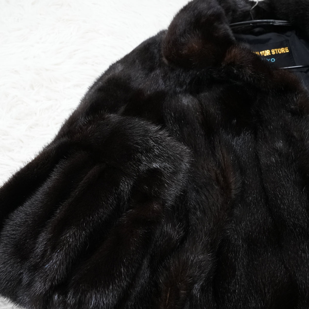 Dark Mink Long Coat SIBERIAN FUR STORE TOKYO - Genuine Vintage Fur From Japan