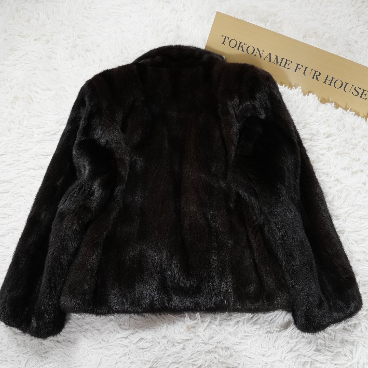BLACKGLAMA Design Jacket glossy - Genuine Vintage Fur From Japan