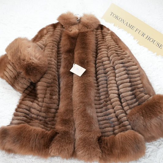 Mink and Fox Fru Coat - Genuine Vintage Fur From Japan