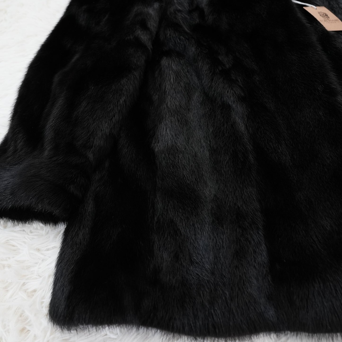 Dark Mink Coat Genuine Vintage Fur Japan