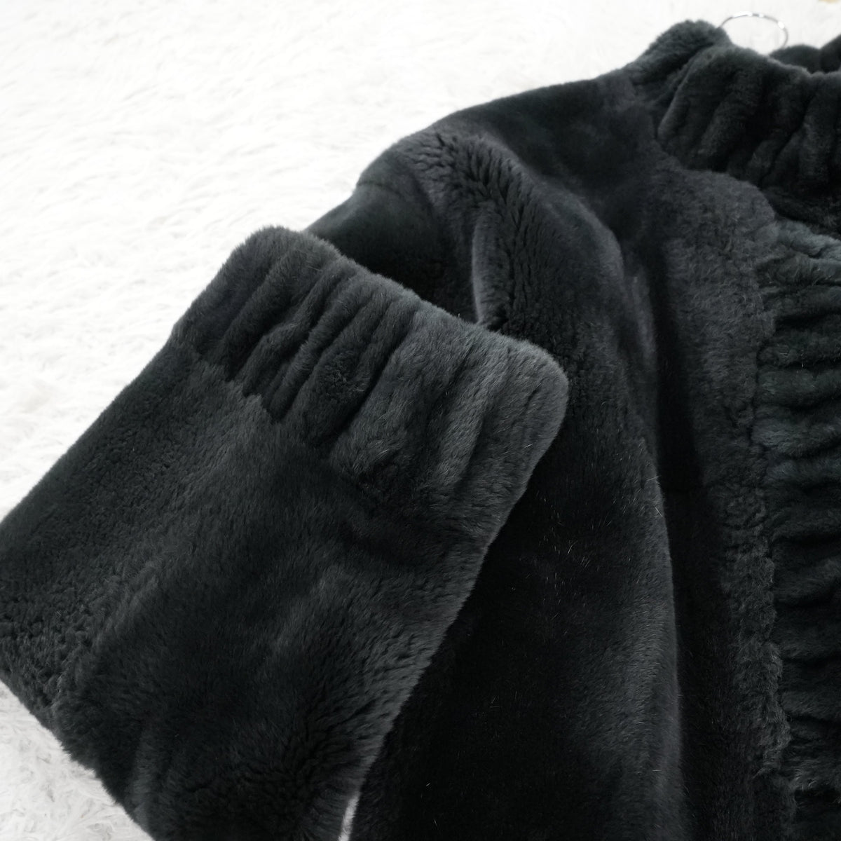 Nutria Green Dyed FUr COat Josephine - Genuine Vintage Fur From Japan