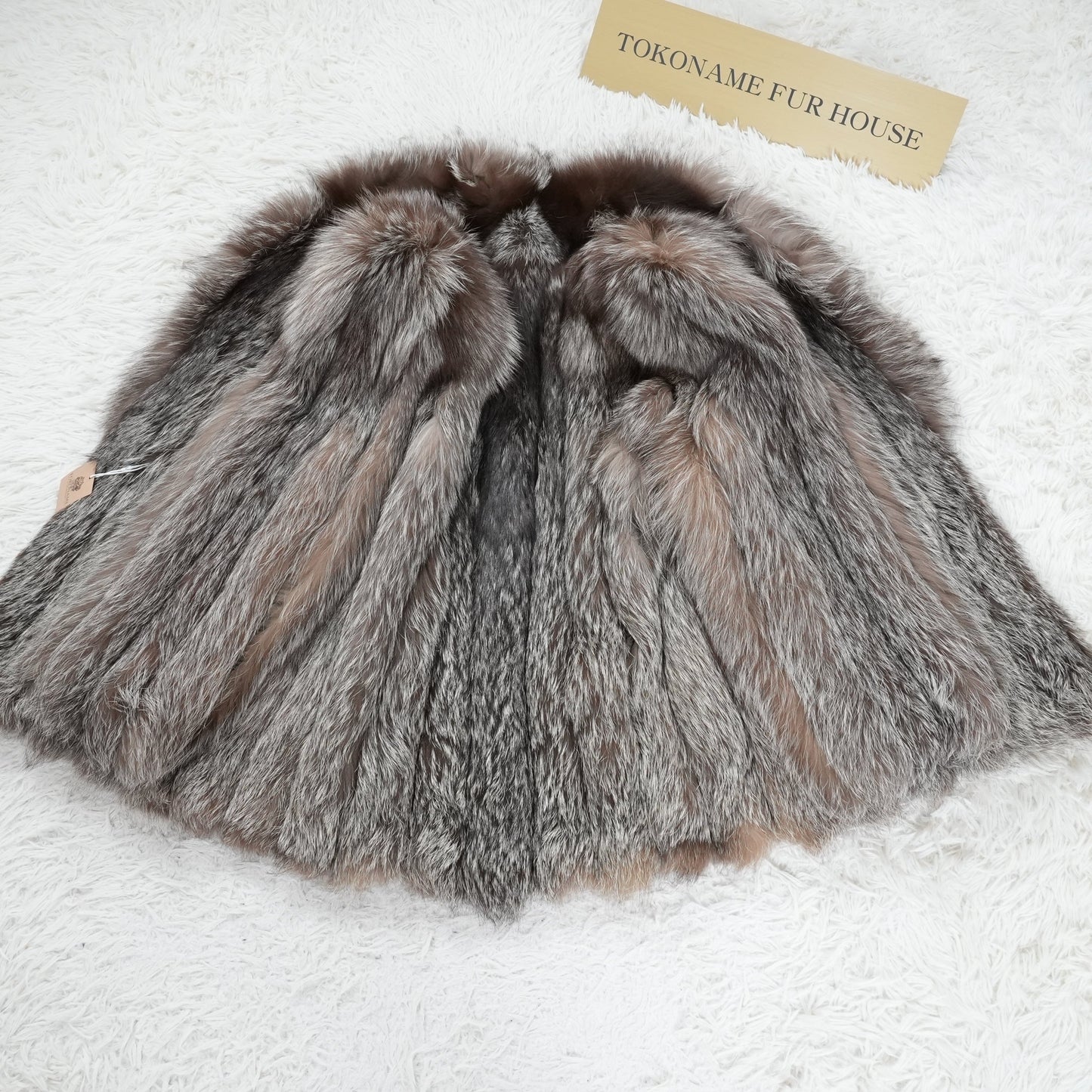 Siler Fox Fur Coat ROTINY - Genuine Vintage Fur From Japan