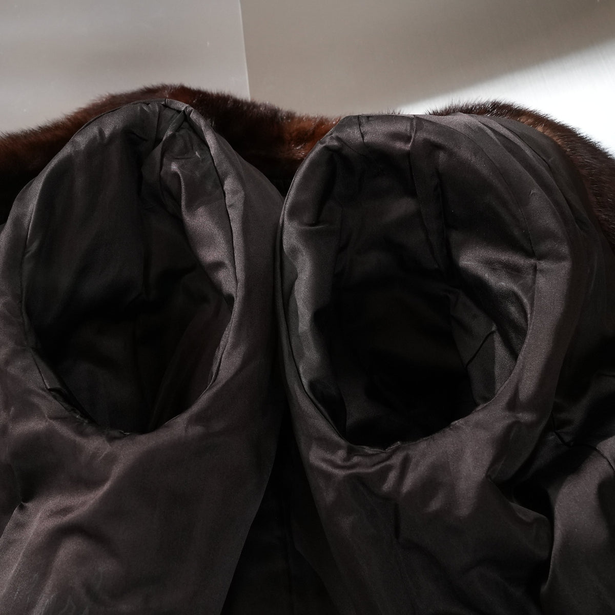 VISCARDI Mahogany Mink Fur Coat heavily - Genuine Vintage Fur From Japan