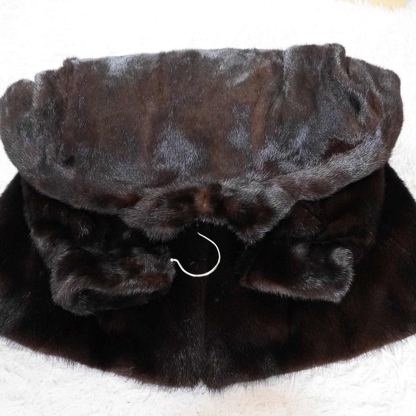 SAGA MINK Dark mink Half Coat - Genuine Vintage Fur From Japan