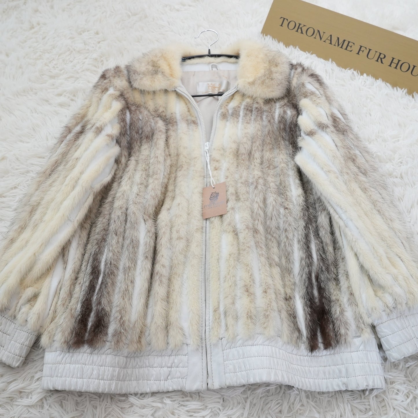 Cross Mink Zip Jacket - SAGA MINK