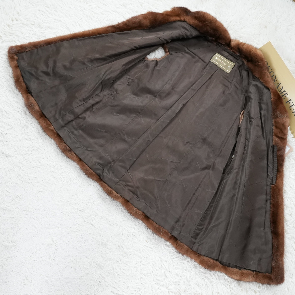 Demi Buff Mink Vest Moonbat- Genuine Vintage Fur From Japan