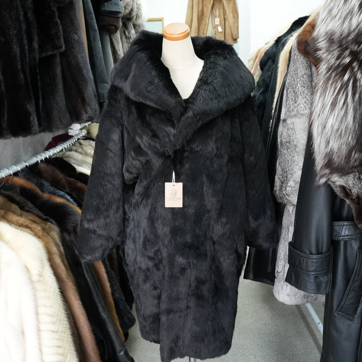 Rabbit Fur Japanese-style clothing Coat Vintage Fur from Japan
