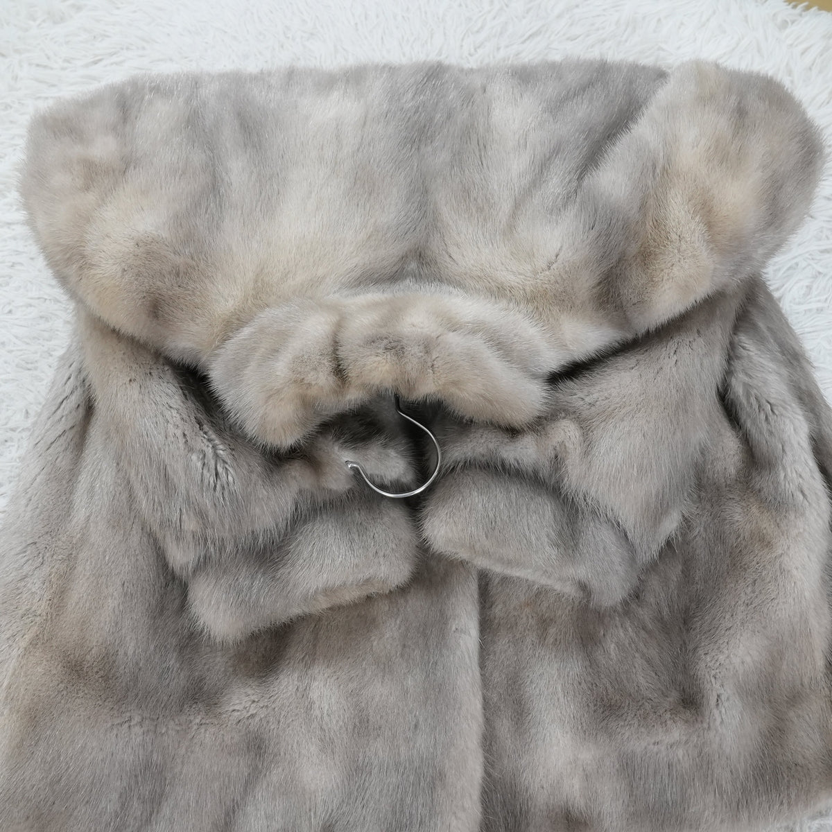 Sapphire Mink Fur Coat Rambulton - Genuine Vintage Fur From Japan