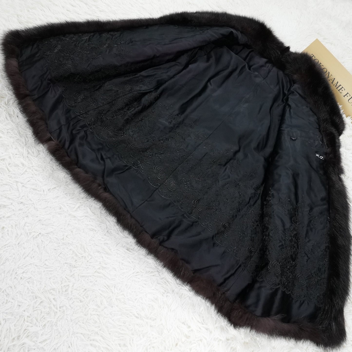 Men Sable Black Dyed Coat - Genuine Vintage Fur From Japan
