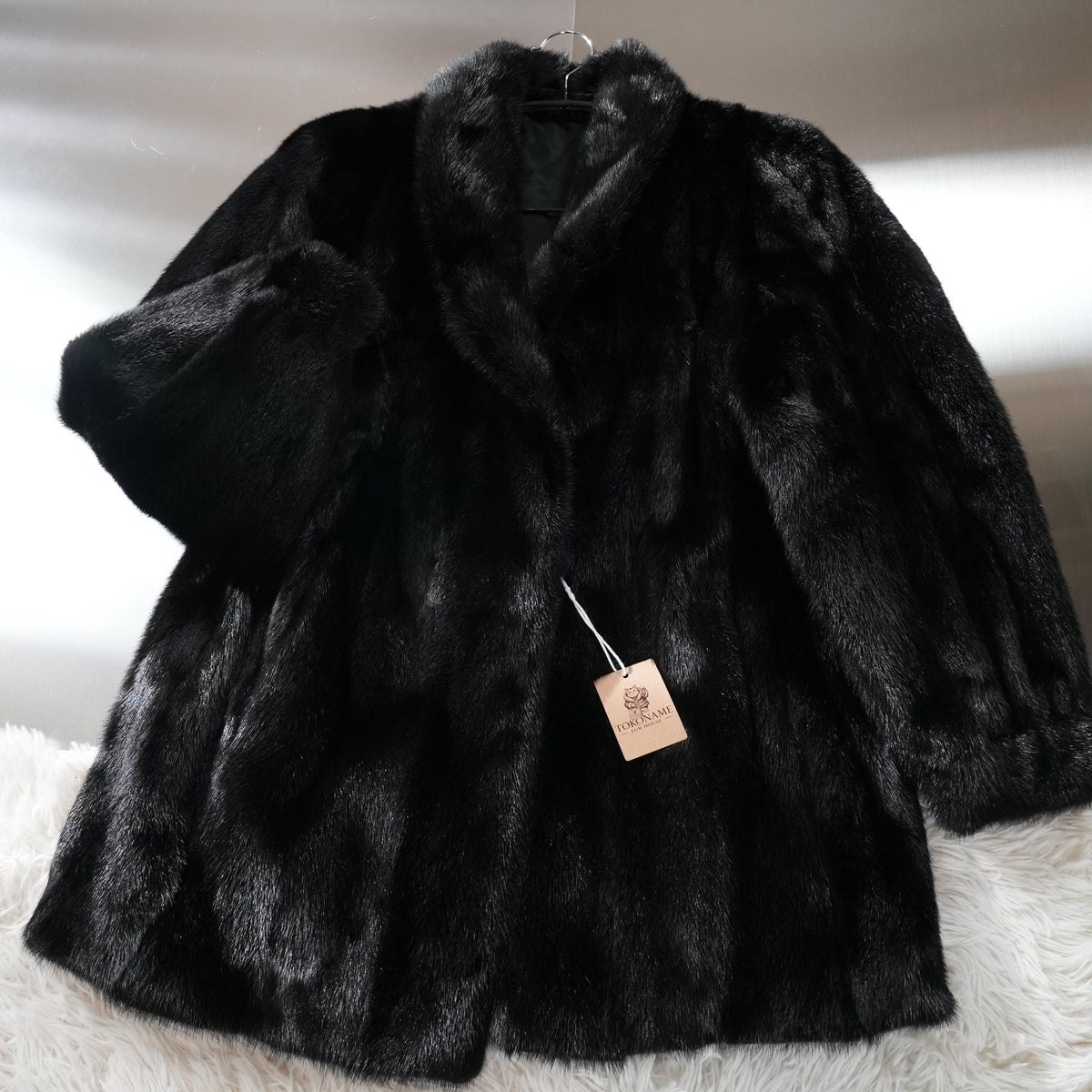 Dark Mink Fur Coat - Genuine Vintage Fur From Japan
