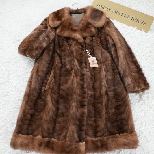 Demi Buff Mink Coat - Genuine Vintage Fur From Japan