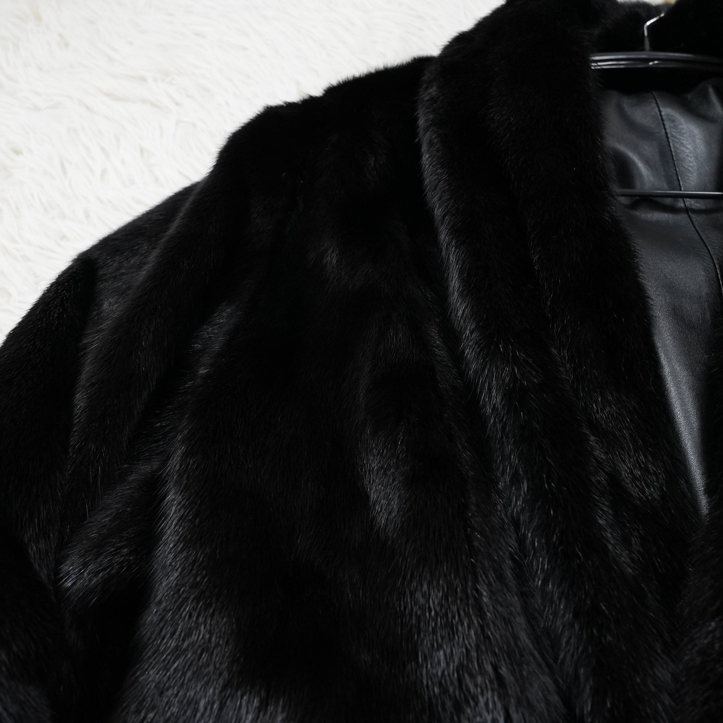 Unisex Reversible Mink and Leather Coat - Genuine Vintage Fur From Japan