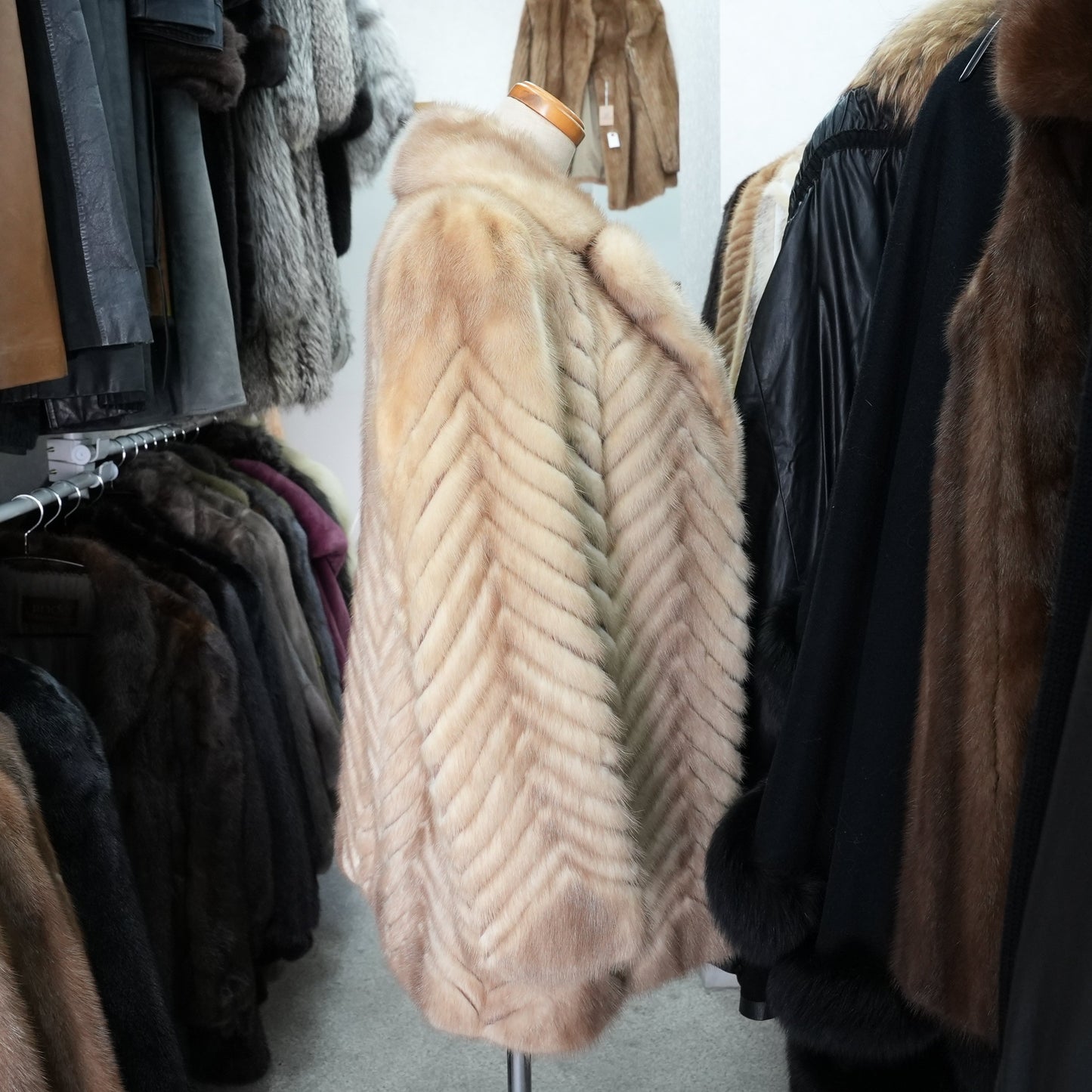 Pastel Mink Fur Jacket Palody - Genuine Vintage Fur Japan