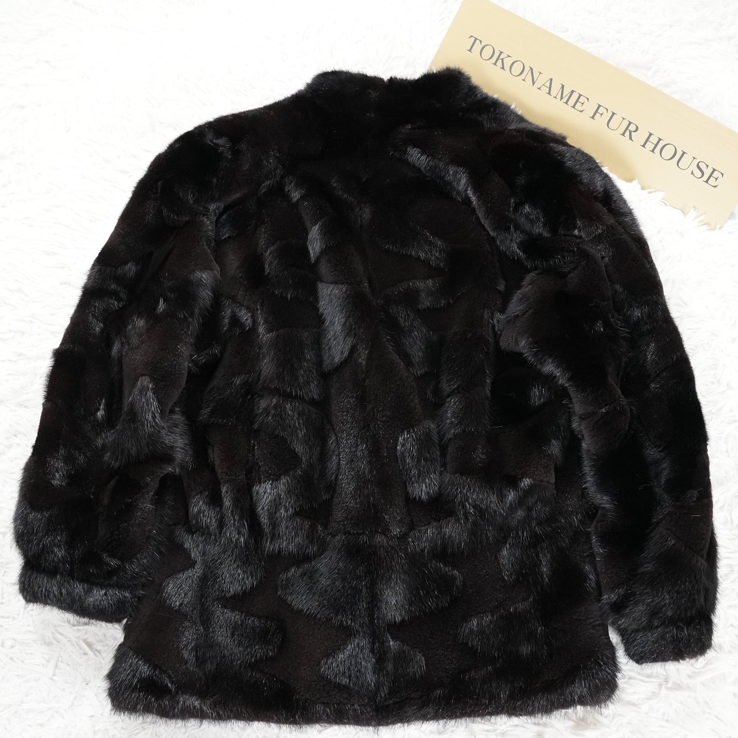 Dark Mink Design Jacket -Genuine Vintage Fur From Japan