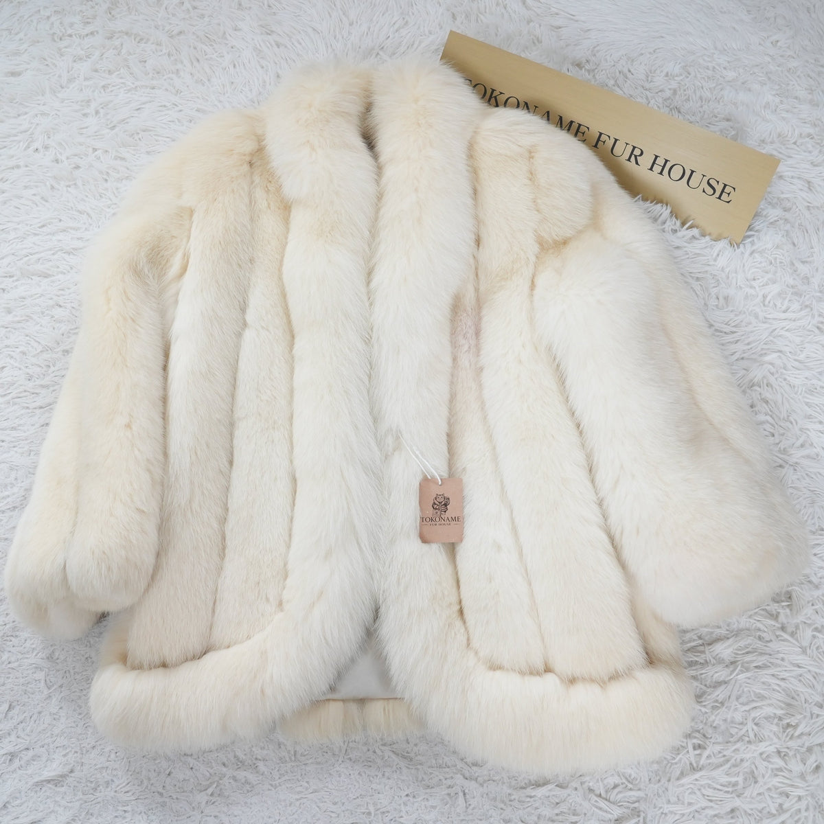 Shadow Fox Fur Coat Soft and Fluffy - Genuine Vintage Fur From Japan
