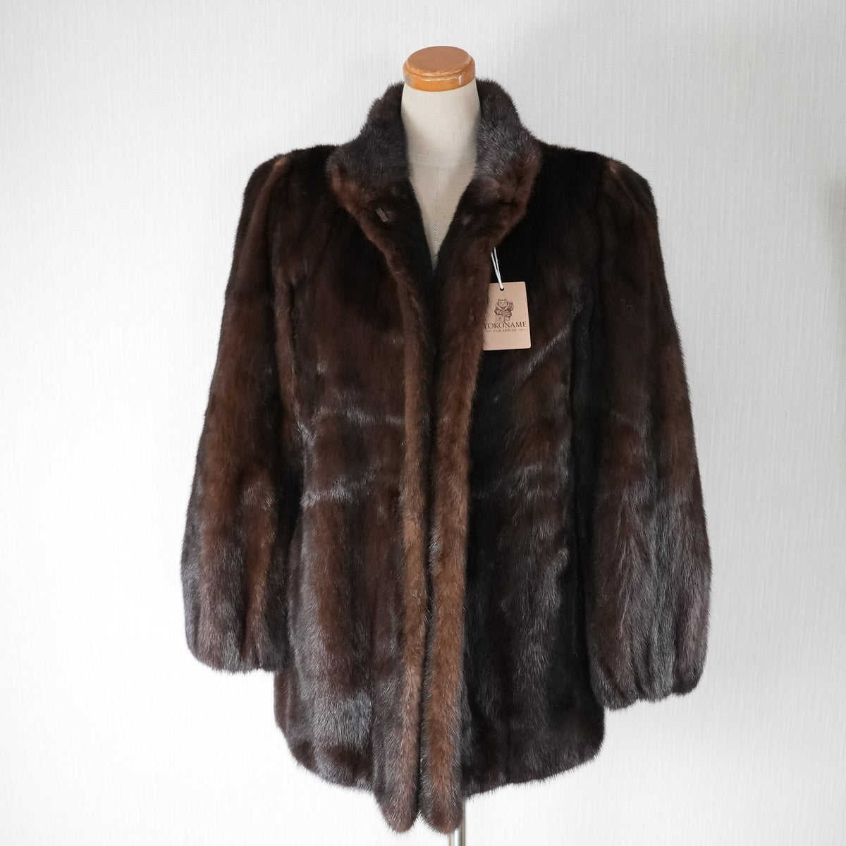 Dark Mink Fur Coat - Genuine Vintage Fur From Japan