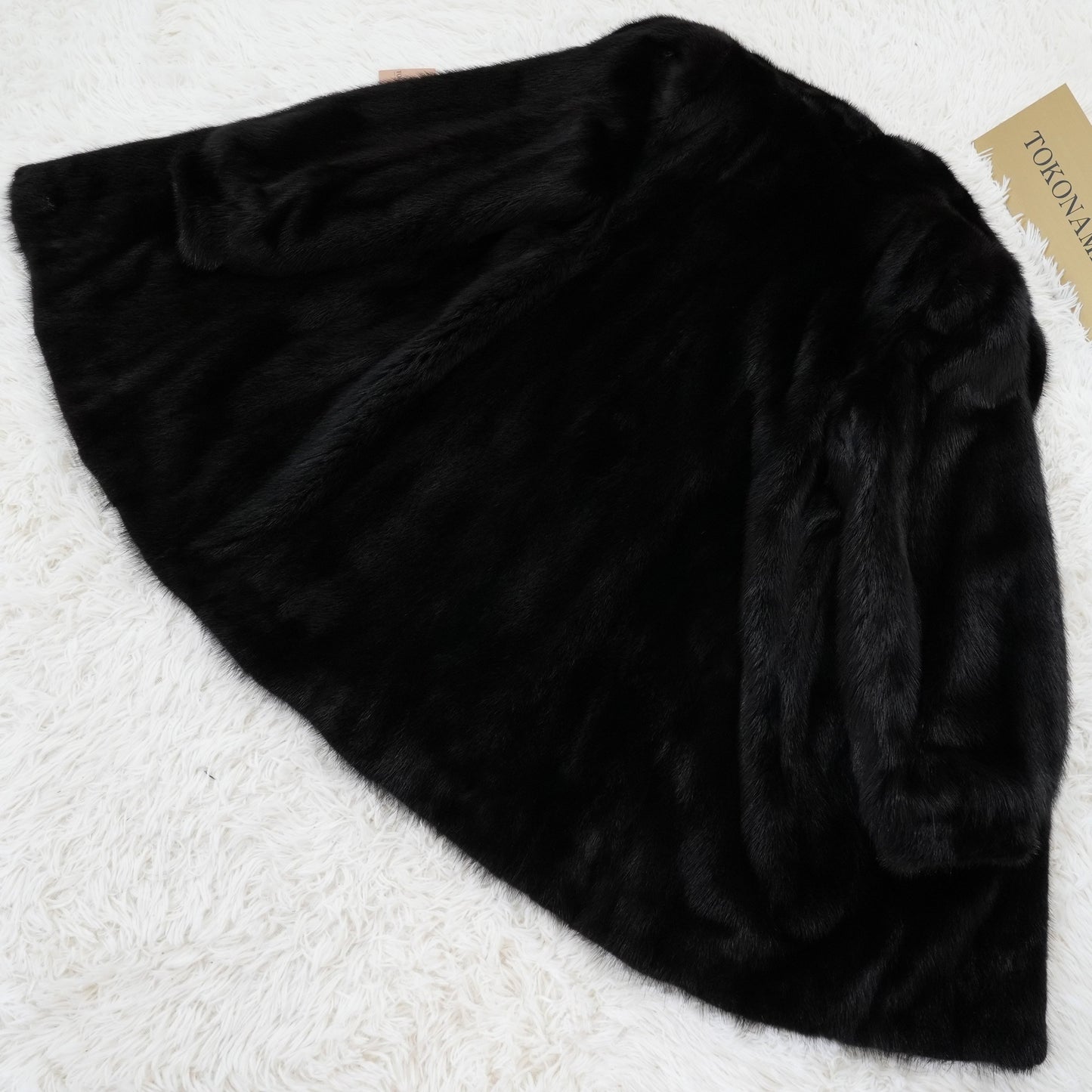 Dark Mink Coat Genuine Vintage Fur Japan