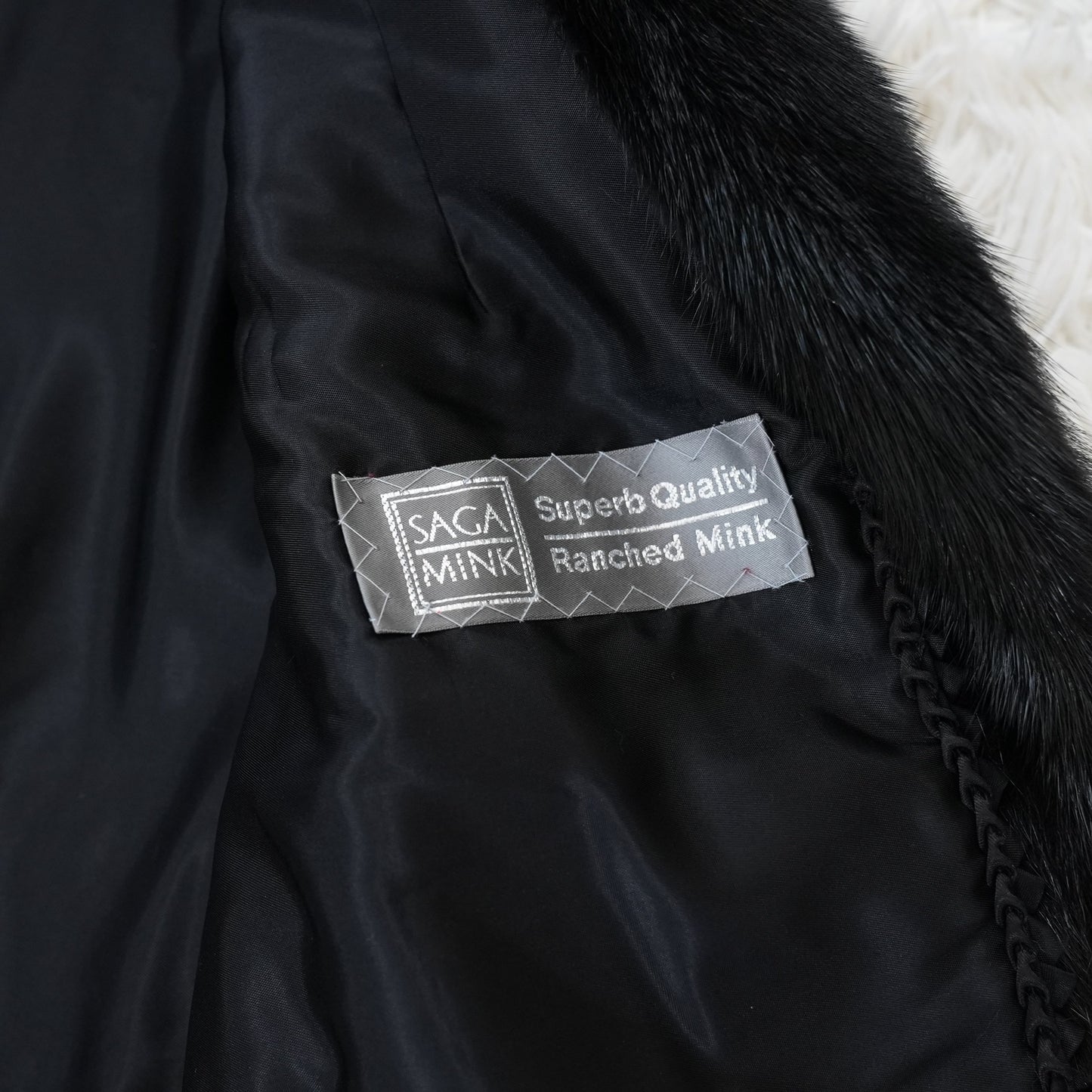 Black Mink Coat - SAGA MINK Vintage Fur Japan