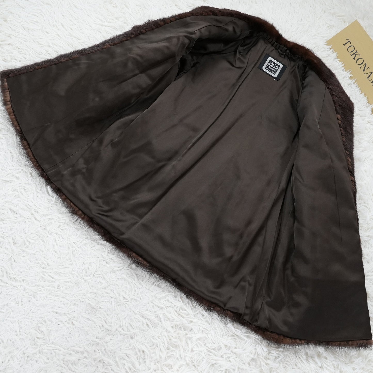Dark Mink Jacket SAGA MINK - Genuine Vintage Fur From Japan