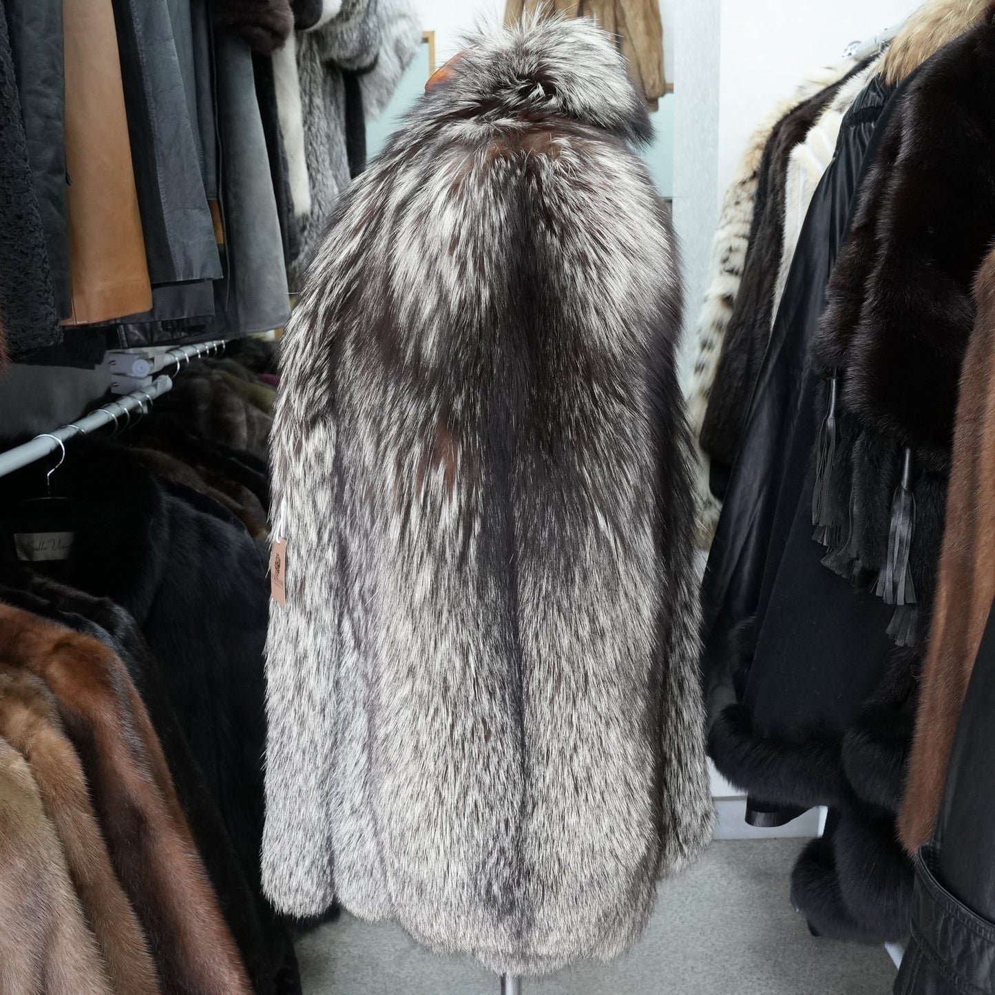 Silver Fox Coat - Genuine Vintage Fur From Japan