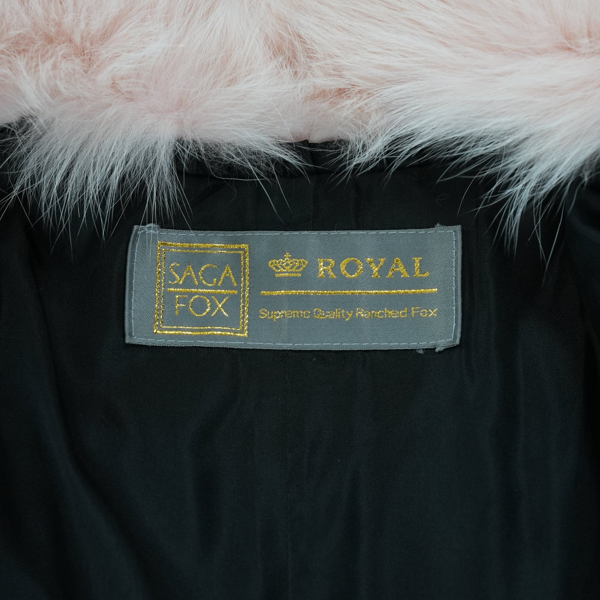 Pink Dyed SAGA ROYAL FOX Fur Coat - Genuine Vintage Fur From Japan