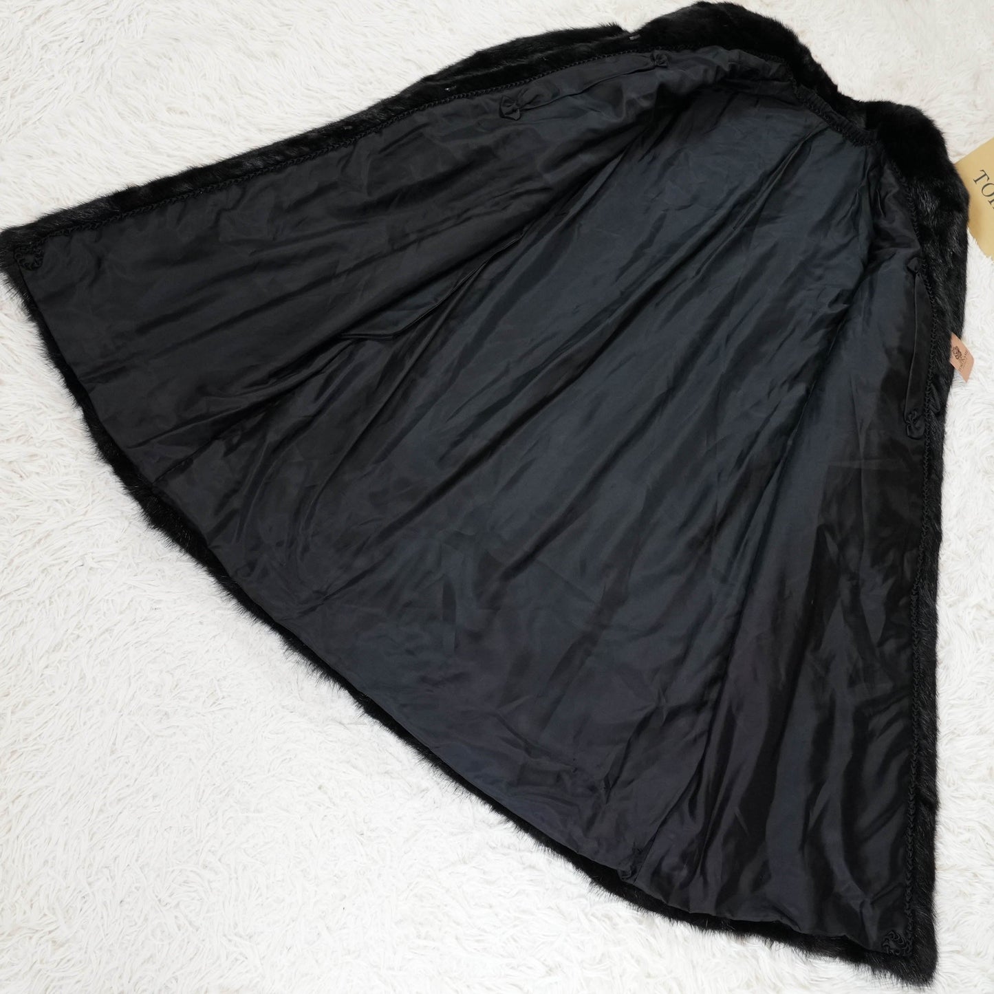 Black Mink Long Coat - Genuine Vintage Fur From Japan