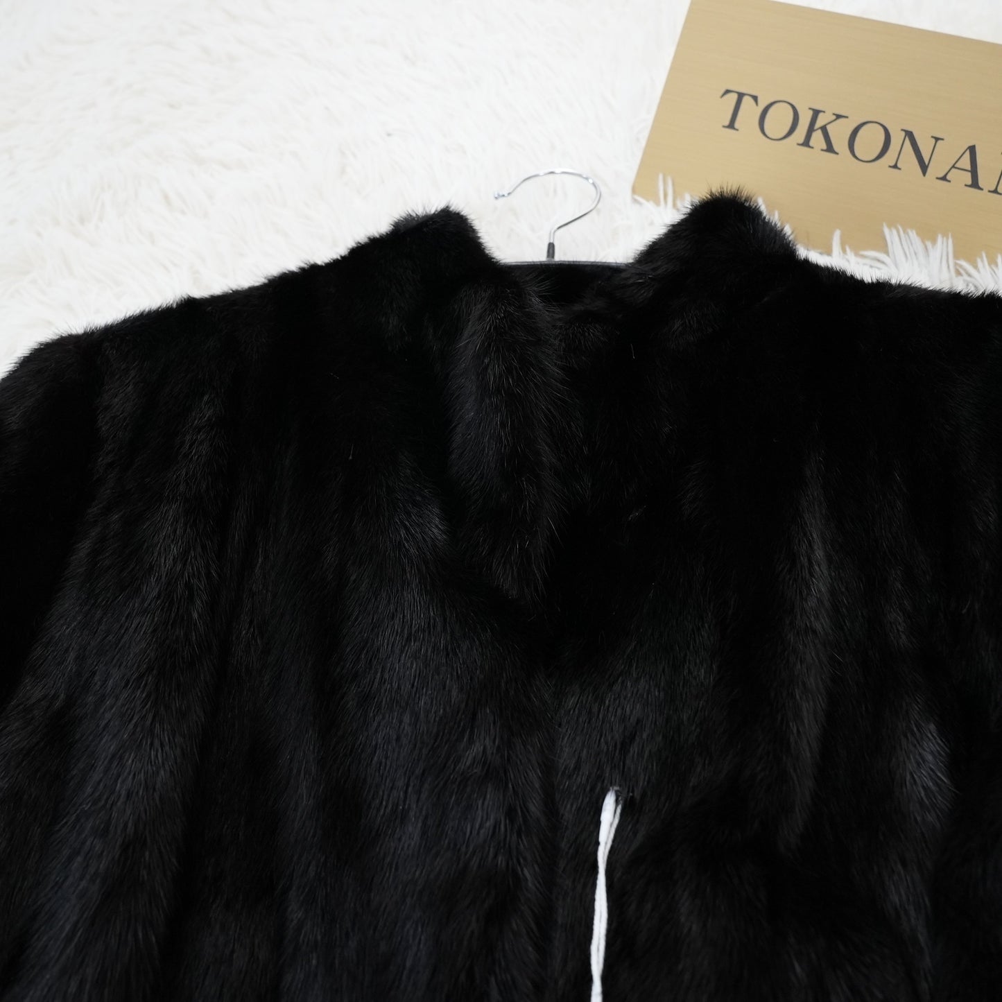 Black Mink Coat Genuine Vintage Fur Japan