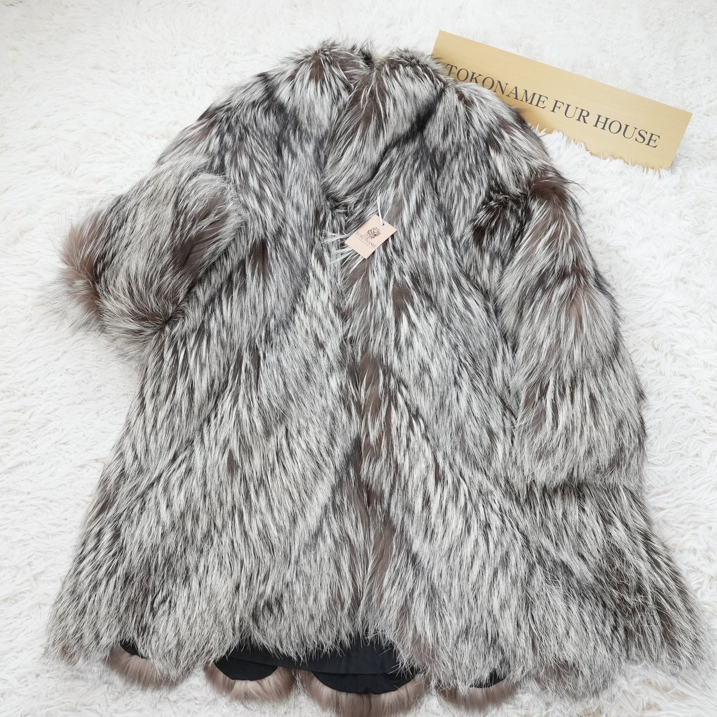 Silver Fox Scallop Design Coat EMBA -