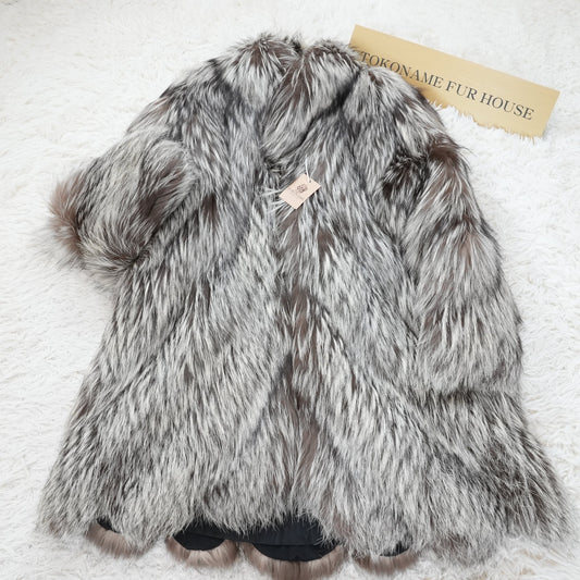 Silver Fox Scallop Design Coat EMBA -