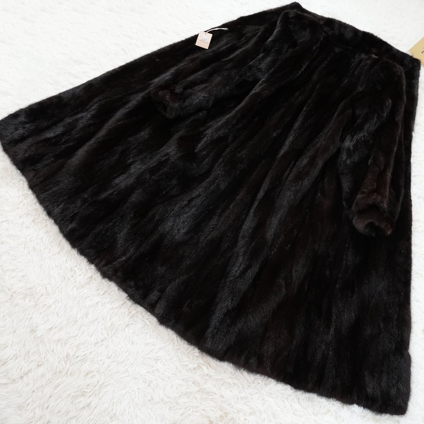 Dark Mink Long Coat - Genuine Vintage Fur From Japan