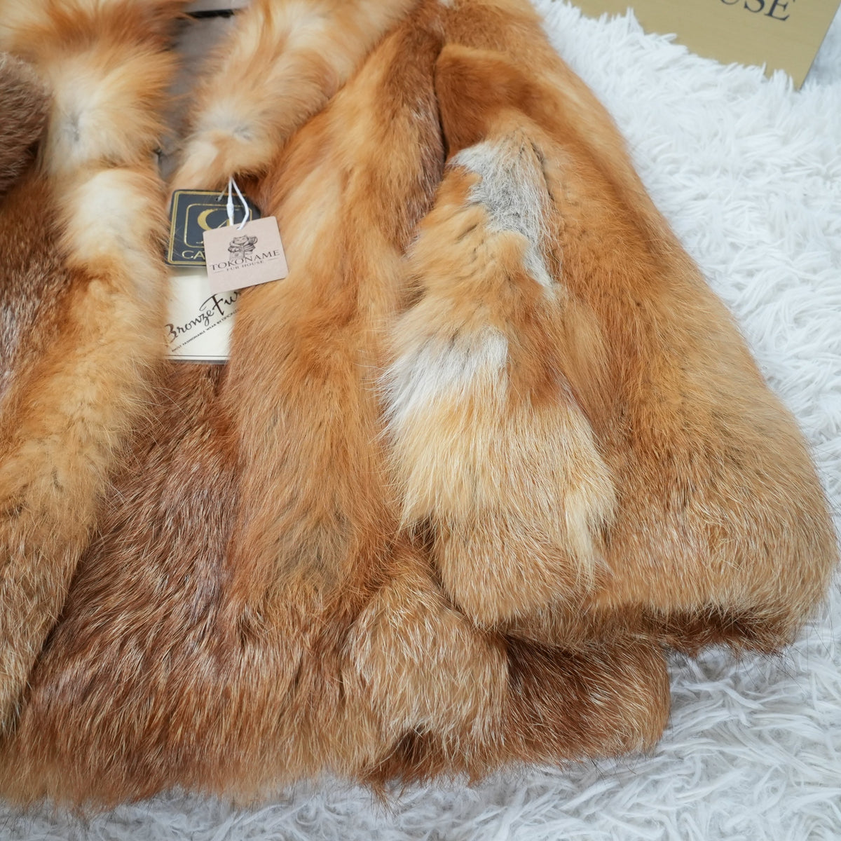 Red Fox Coat - Genuine Vintage Fur From Japan
