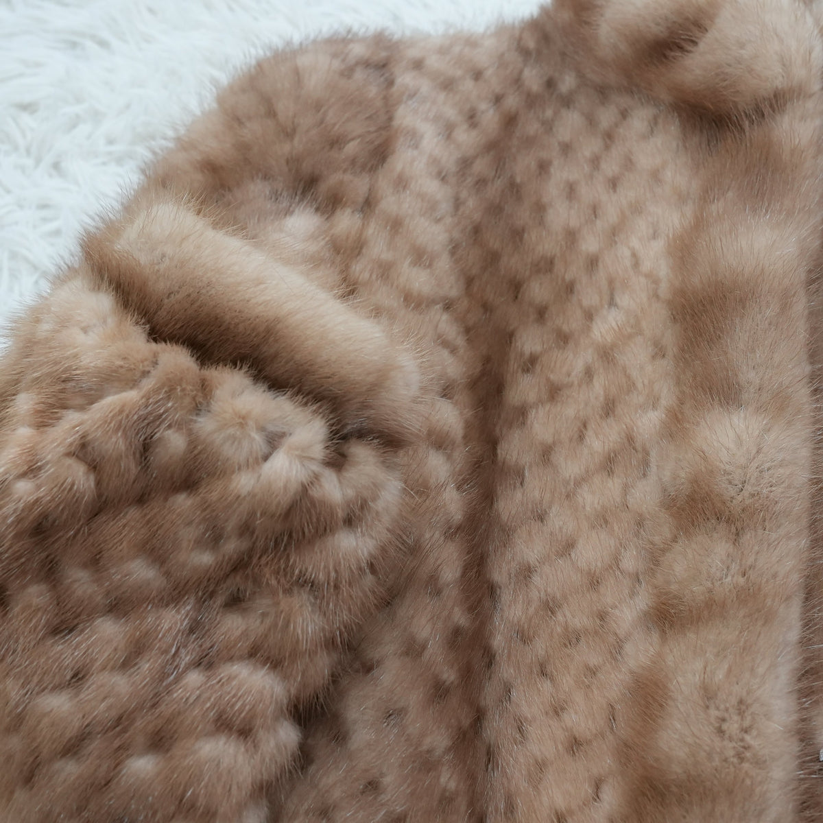 Pastel mink Design Jacket - Genuine Vintage Fur From Japan