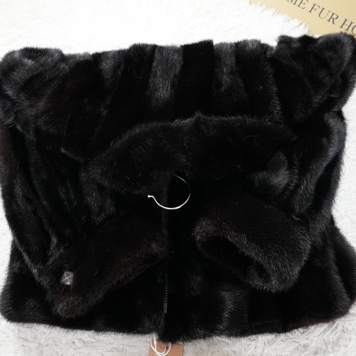 Dark Mink Zip Up Jacket - Genuine Vintage Fur From Japan