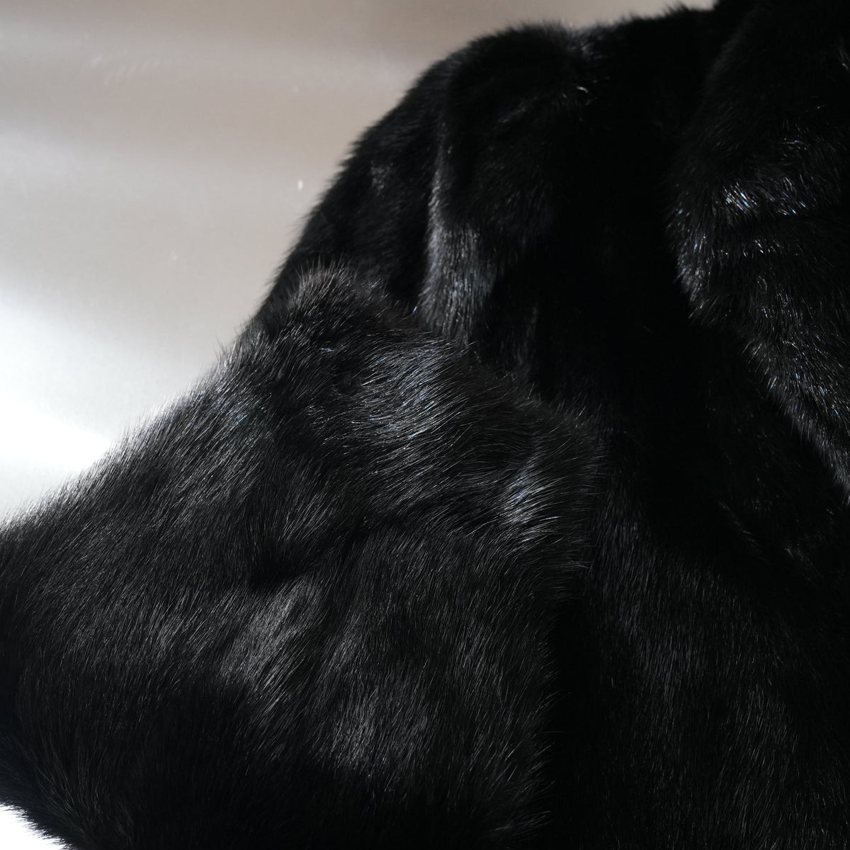 Dark Mink Fur Coat MG Sable - Genuine Vintage Fur From Japan