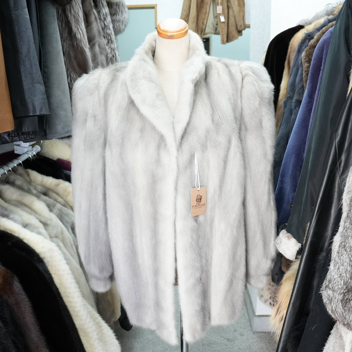 Sapphire Mink Fur Coat - Genuine Vintage Fur From Japan