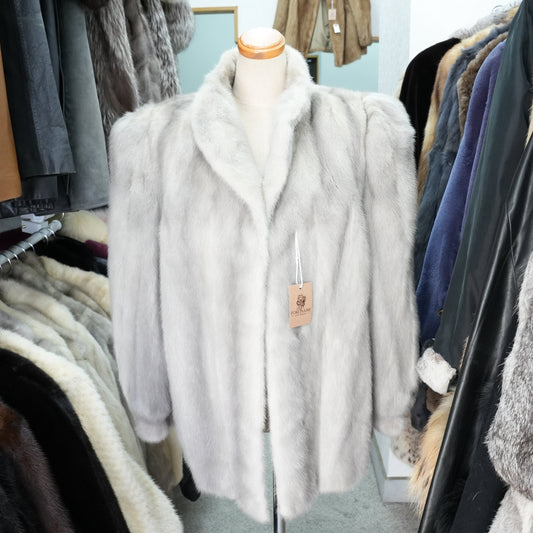 Sapphire Mink Fur Coat - Genuine Vintage Fur From Japan