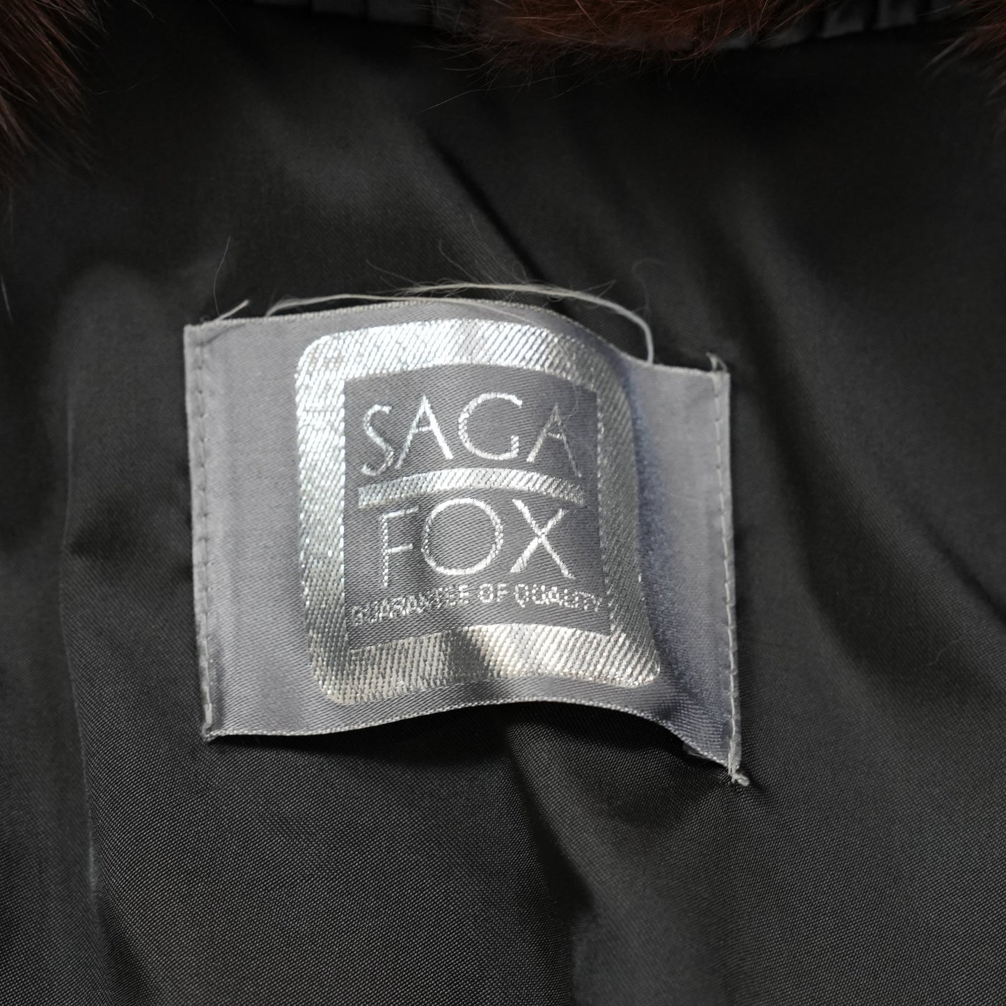 Two tone Dyed  Fox Fur Coat SAGA FOX - Genuine Vintage Fur From Japan