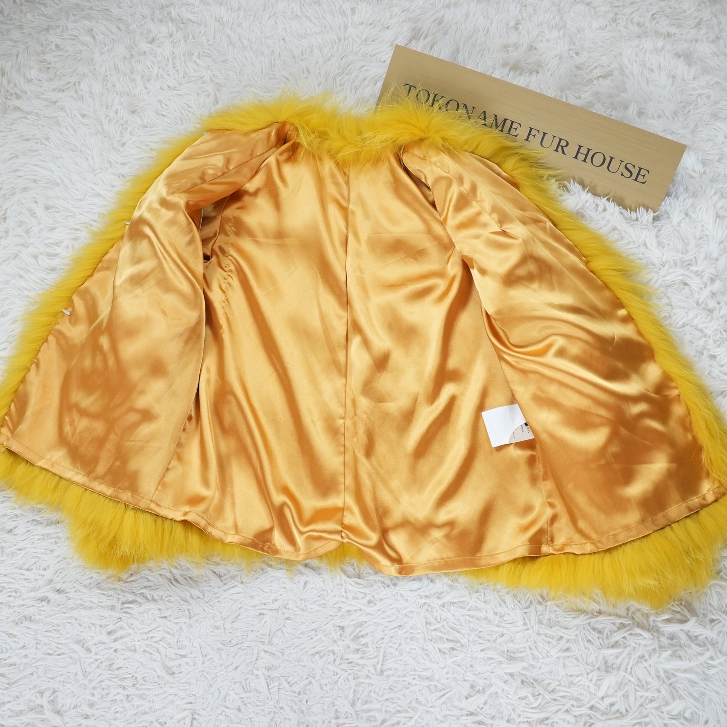Yarn Fox Yellow Dyed Jacket - Genuine Vintage Fur From Japan